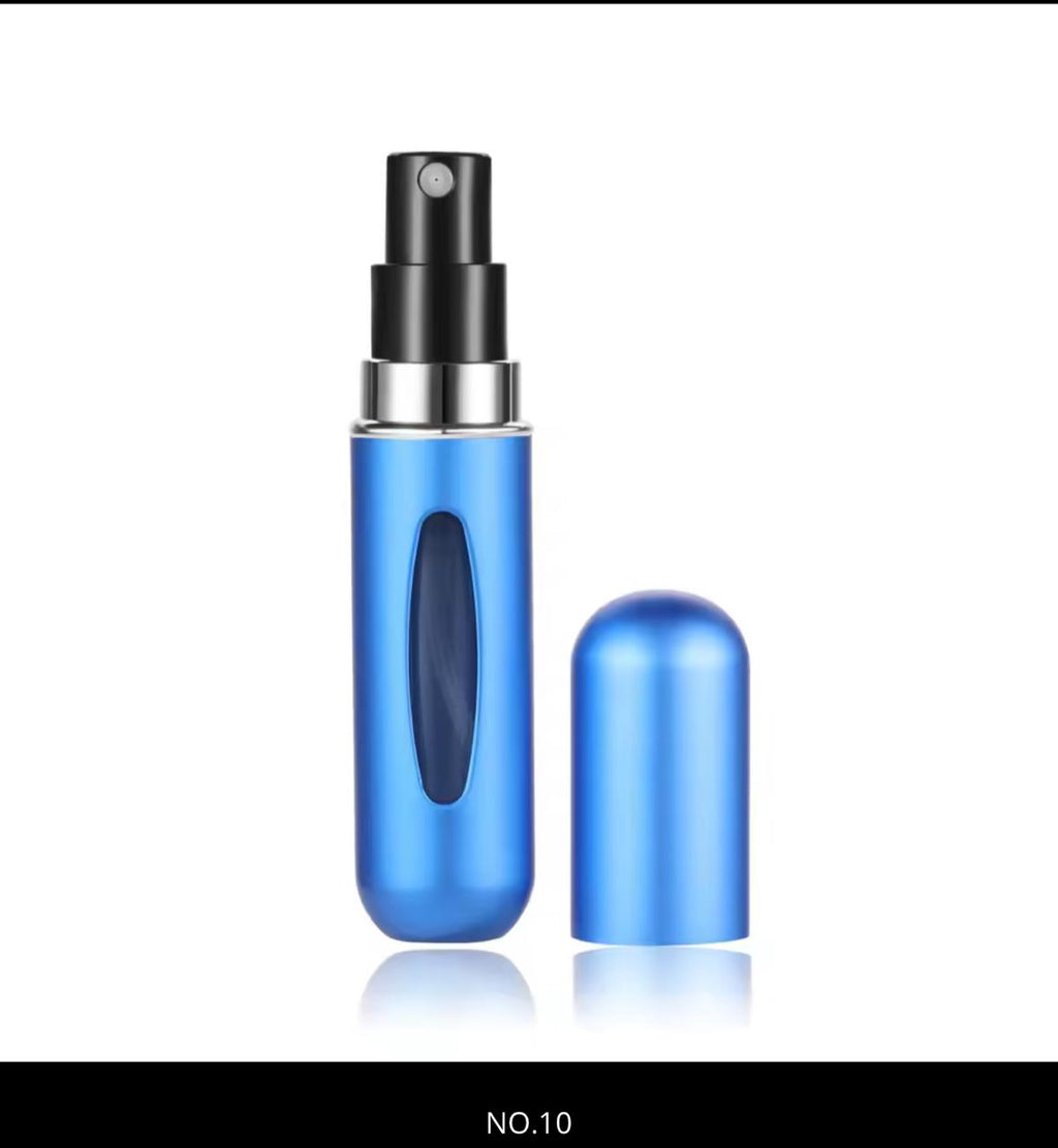 Mini Refillable Perfume Spray Bottle – 5ml | Travel Atomizer | Rose Gold, Black, Blue & More