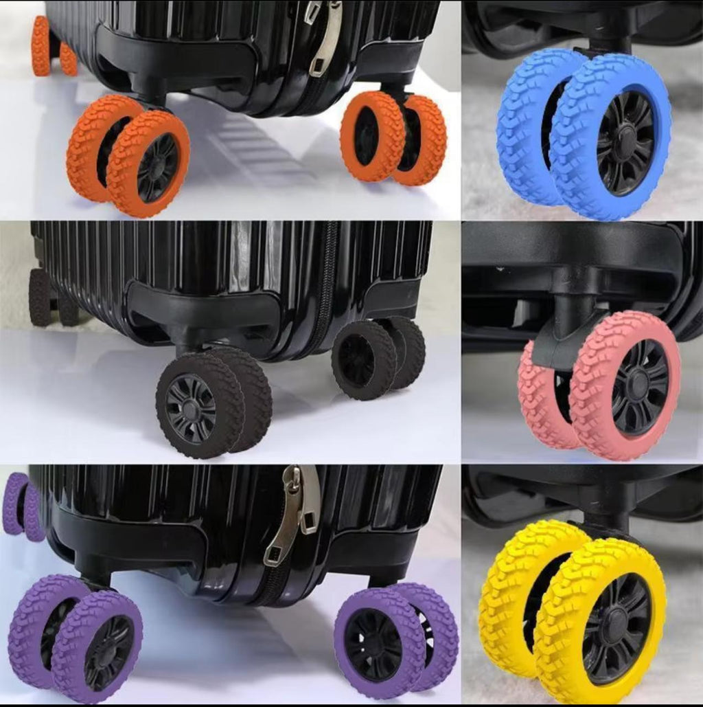 Silicone Tire-Shaped Finger Rings – 8pcs | Fun Stacking Rings | Multiple Colors