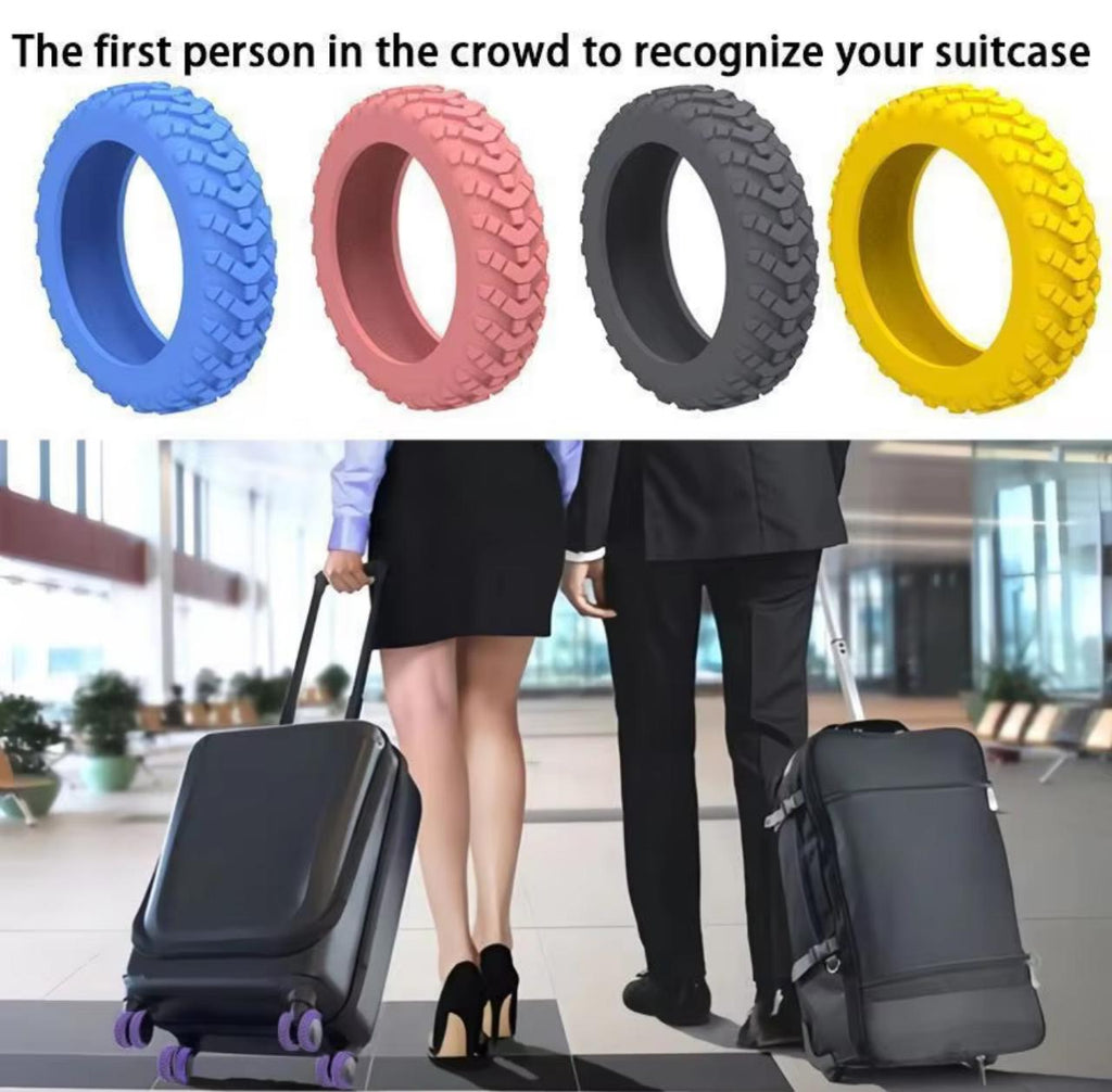 Silicone Tire-Shaped Finger Rings – 8pcs | Fun Stacking Rings | Multiple Colors
