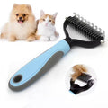 Pet Dematting Comb & Undercoat Rake – Dual-Sided | Cats & Dogs | S & L Size