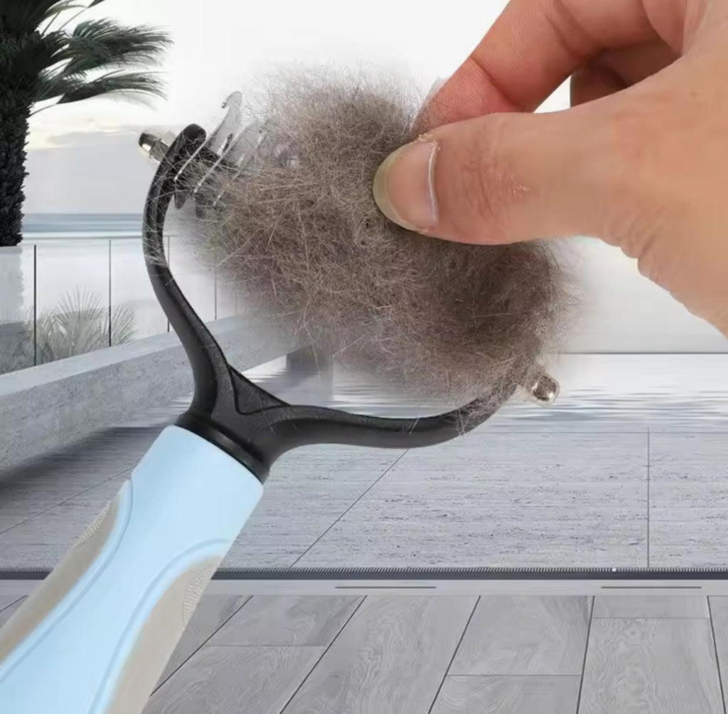 Pet Dematting Comb & Undercoat Rake – Dual-Sided | Cats & Dogs | S & L Size