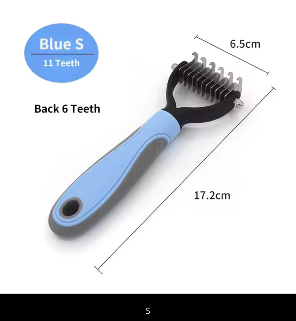Pet Dematting Comb & Undercoat Rake – Dual-Sided | Cats & Dogs | S & L Size