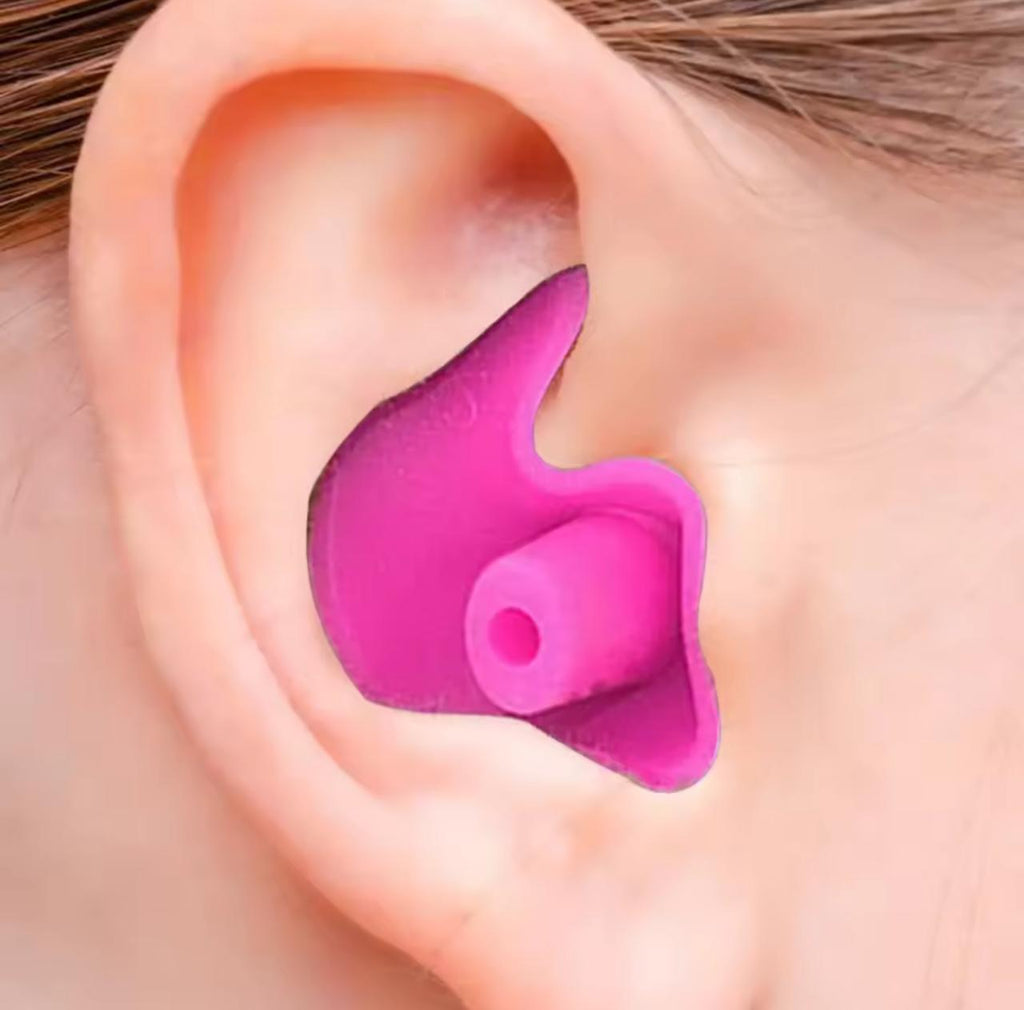 Silicone Swimming Ear Plugs – Waterproof & Noise Reduction | Blue, White, Yellow, Black, Pink