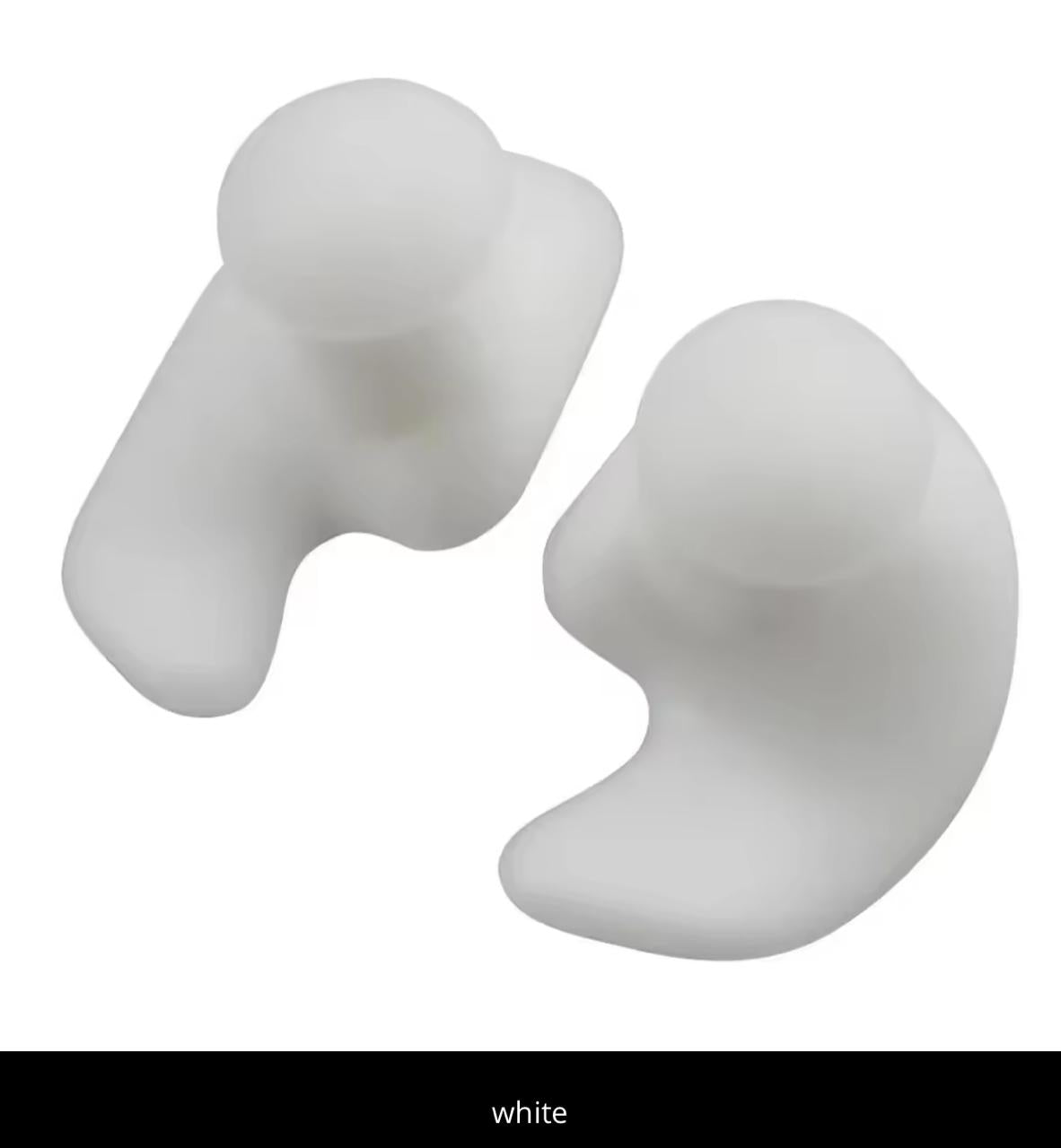 Silicone Swimming Ear Plugs – Waterproof & Noise Reduction | Blue, White, Yellow, Black, Pink