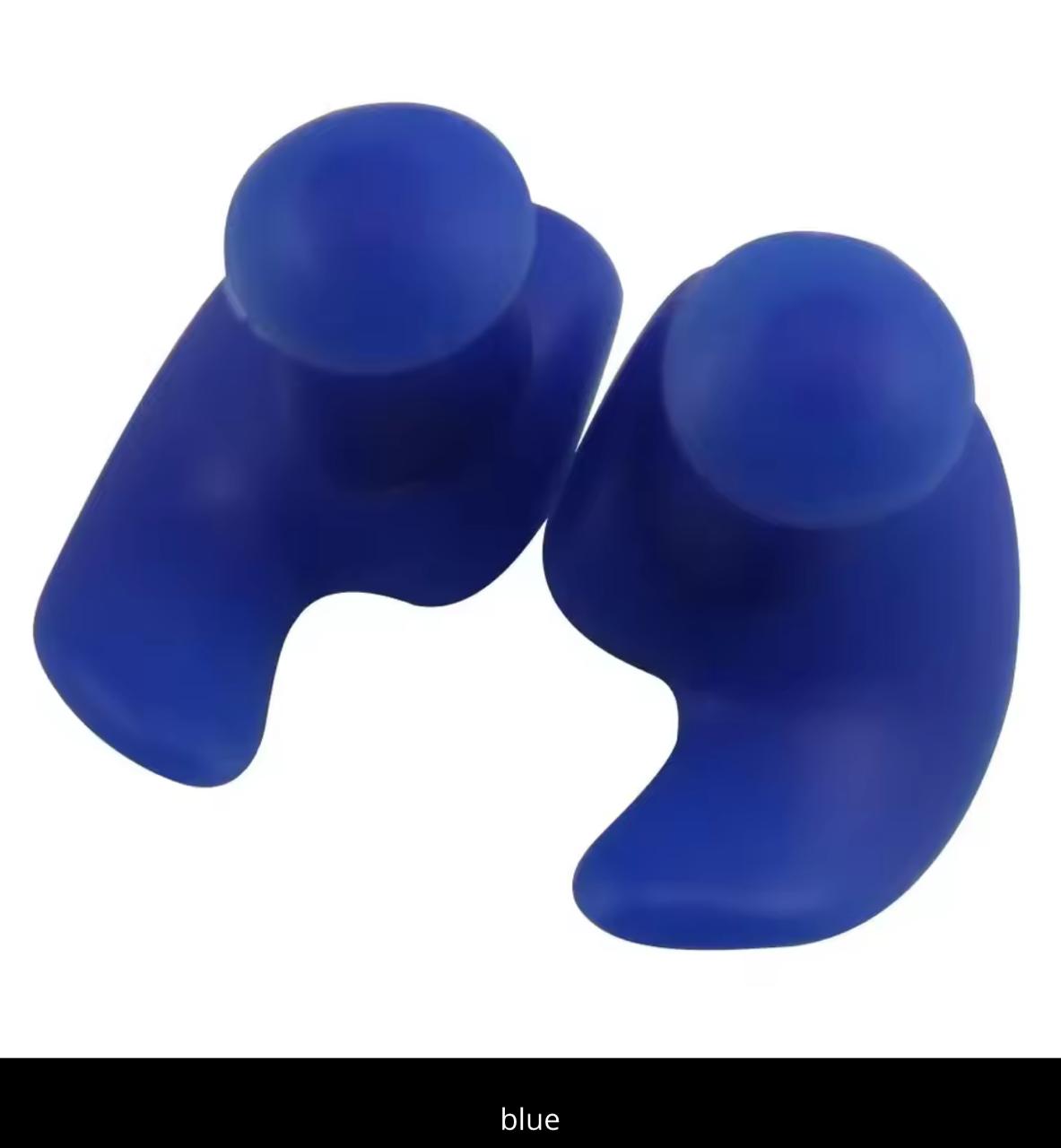 Silicone Swimming Ear Plugs – Waterproof & Noise Reduction | Blue, White, Yellow, Black, Pink