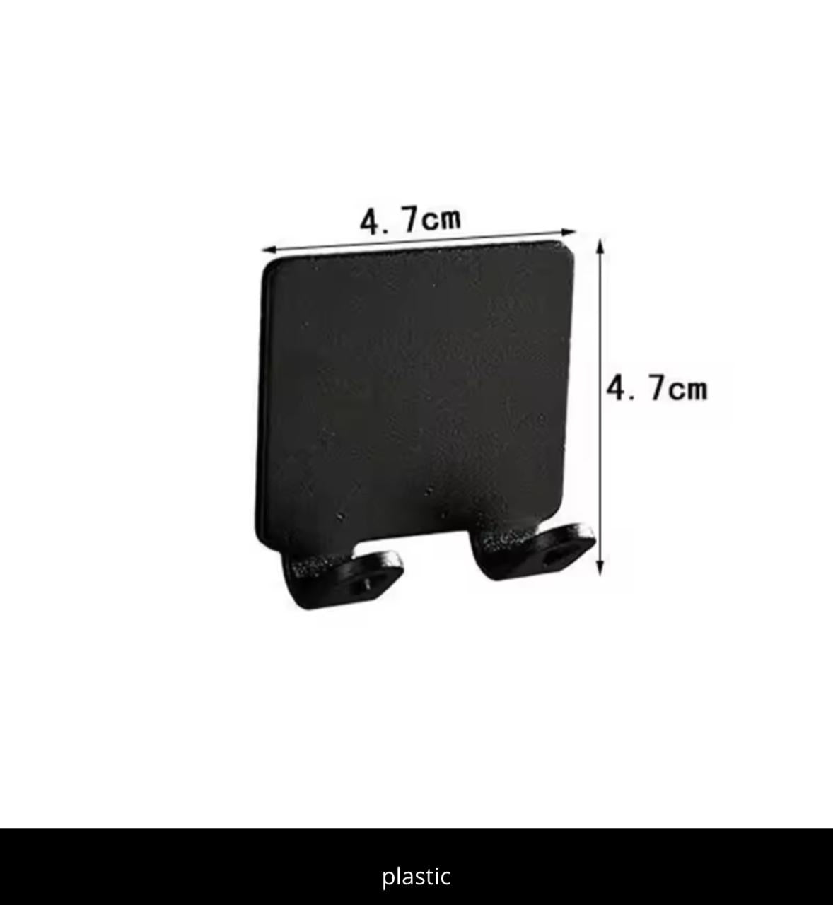 Self-Adhesive Razor Holder Wall Hook – No Drilling | 3M Adhesive | Stainless Steel & Plastic | Silver & Black