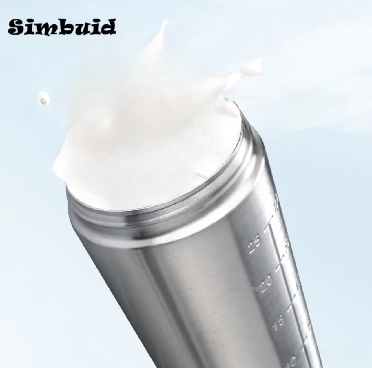 Simbuid Stainless Steel Protein Shaker Bottle – 500ml & 750ml | Leak-Proof | 4 Colors