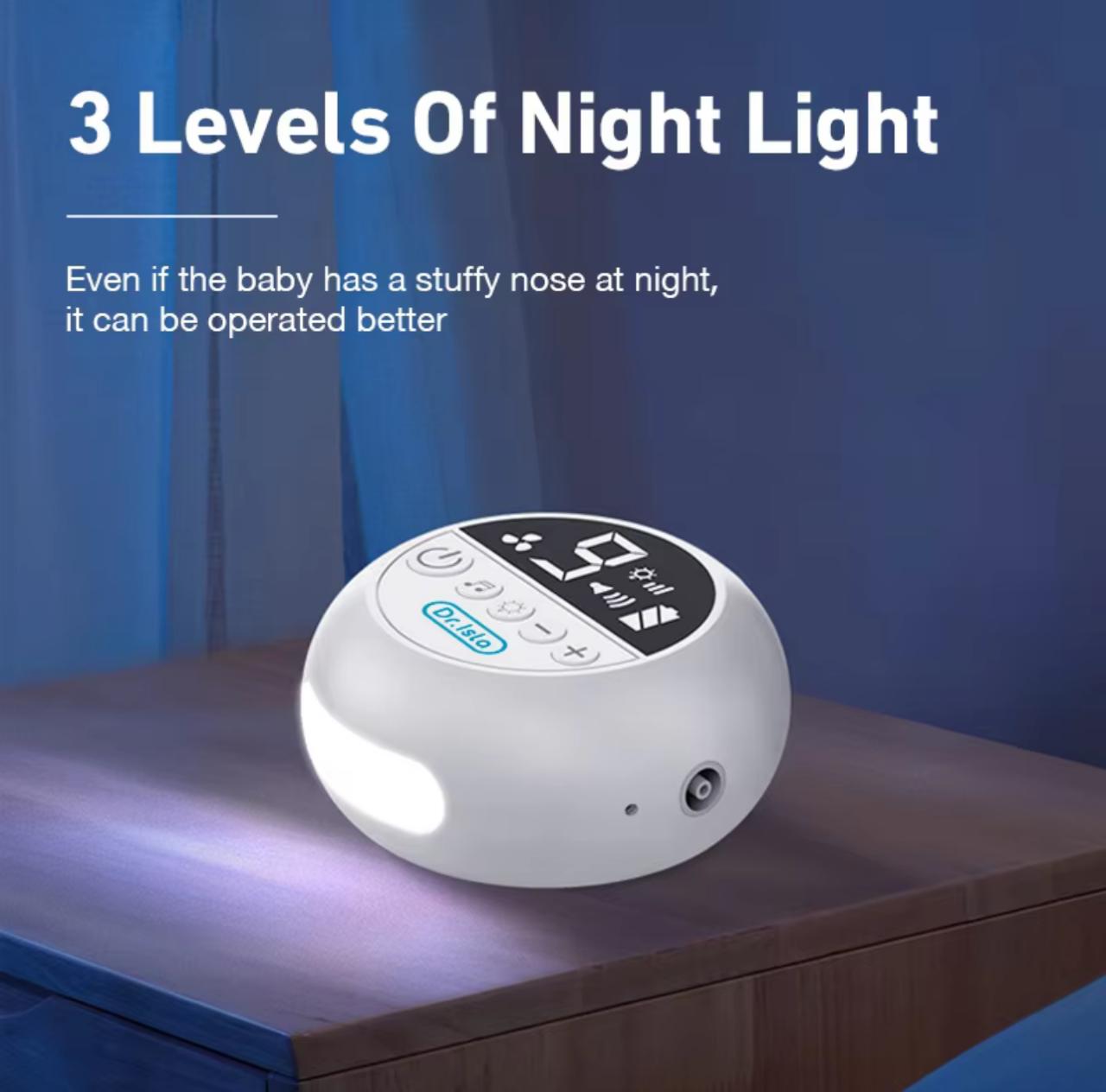 MAMIJOY Dr.Isla Baby Nasal Aspirator Model-U92 – Electric Nose Cleaner with 9 Suction Levels, LED Display & Night Light for 0-12 Months