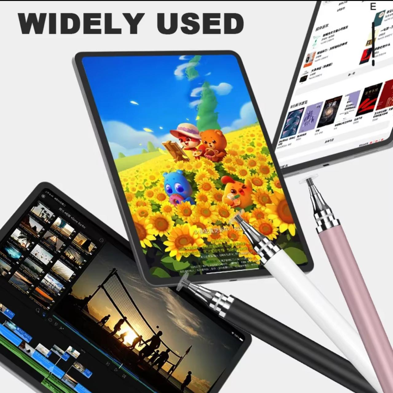 2-in-1 Stylus Pen – Disc Nib & Rubber Tip