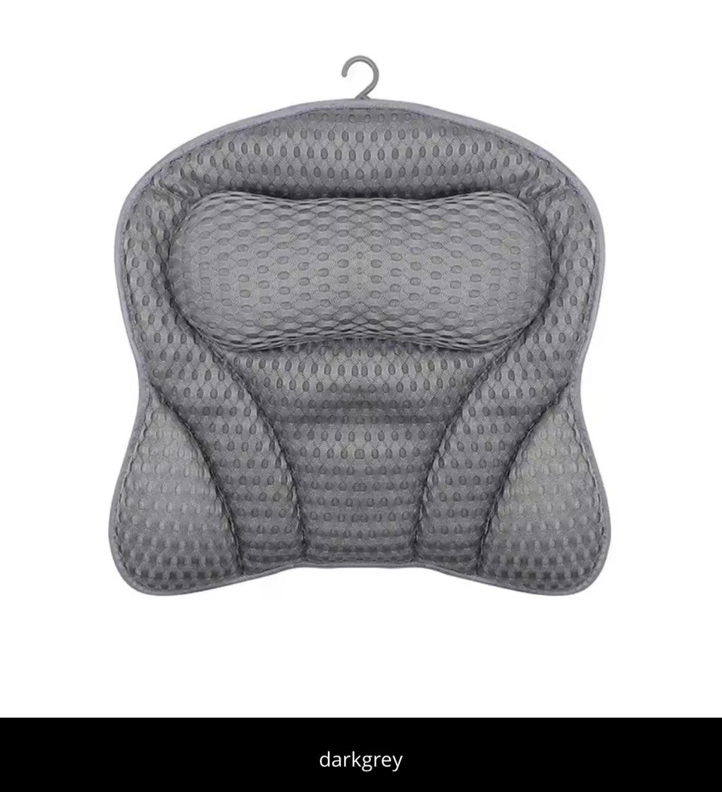 Luxury Bath Pillow with 4D Air-Mesh Fabric – Full Body Support, Non-Slip, Machine Washable | Fits Any Tub