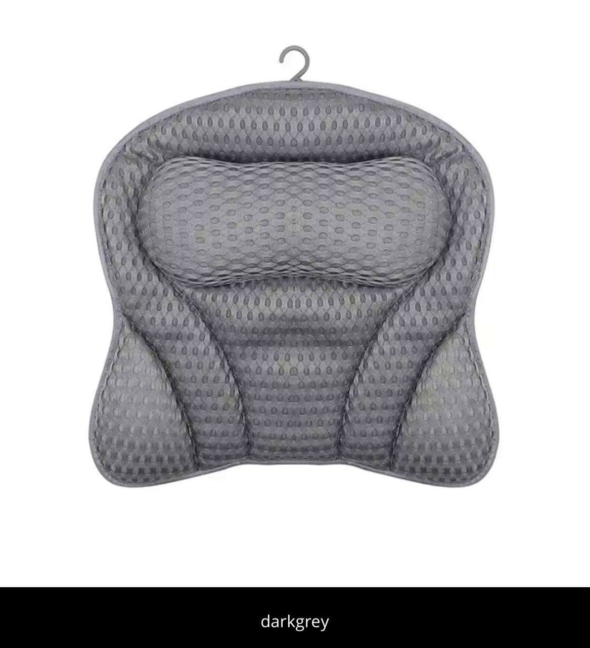 Luxury Bath Pillow with 4D Air-Mesh Fabric – Full Body Support, Non-Slip, Machine Washable | Fits Any Tub