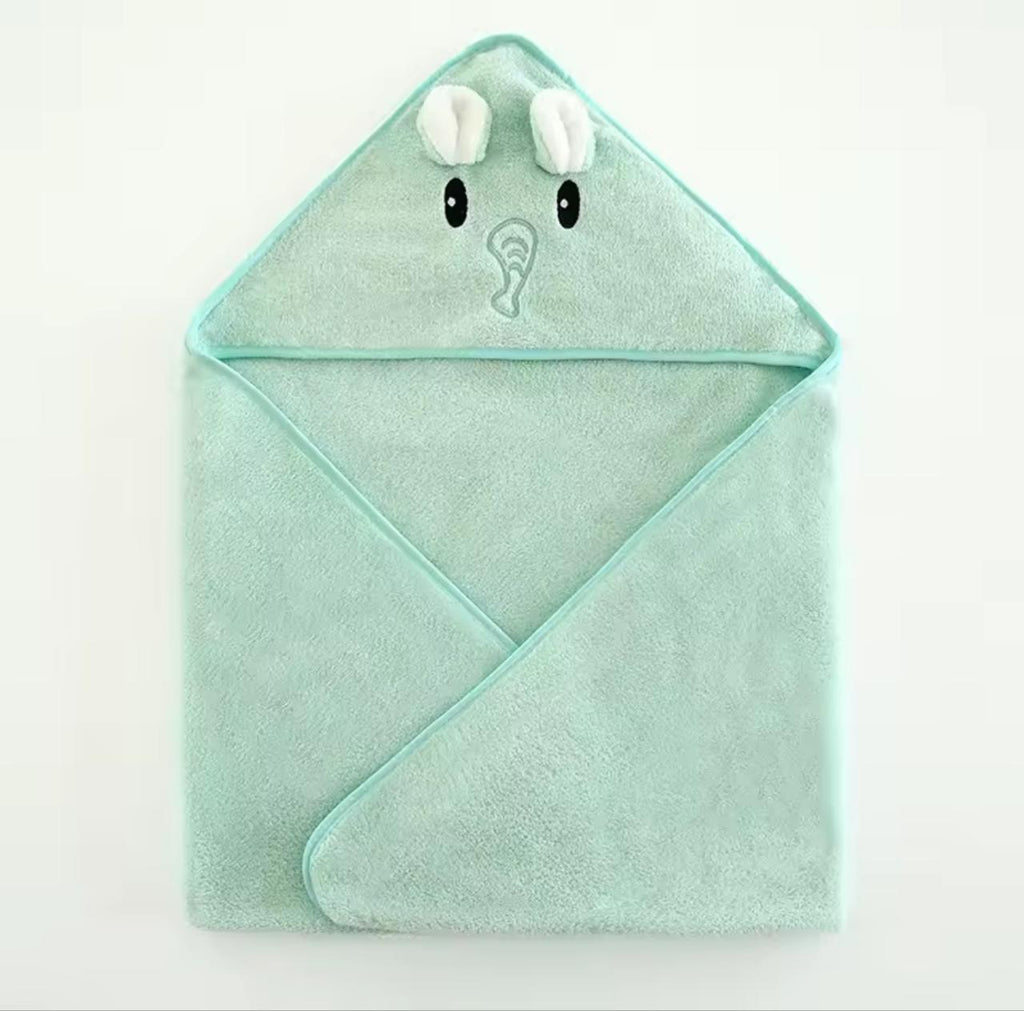 Baby Hooded Bath Towel – Super Absorbent Animal Design for Newborns & Toddlers