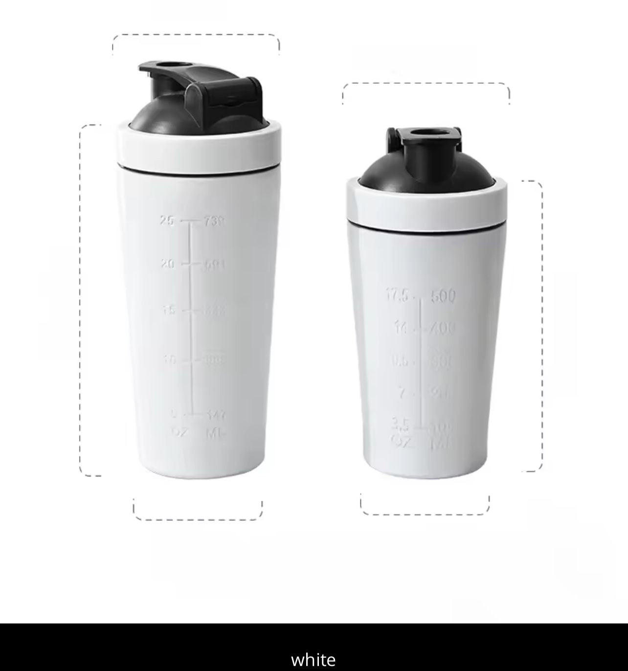 Simbuid Stainless Steel Protein Shaker Bottle – 500ml & 750ml | Leak-Proof | 4 Colors