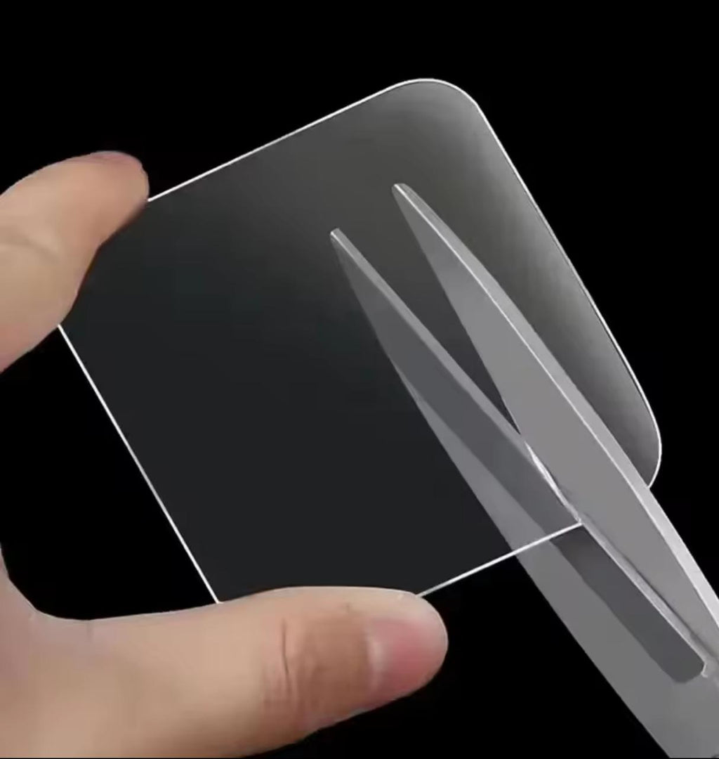 Double-Sided Adhesive Pads – 50pcs | 60×60mm Square | No Drilling | Heavy Duty | No Glue Left | Oil Proof
