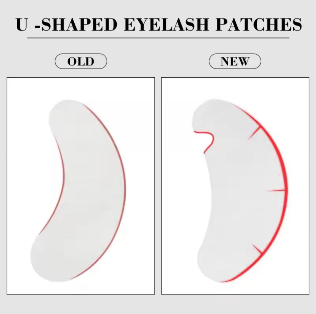 Hydrogel Eye Patches for Eyelash Extensions – 50 Pairs | 3-Layer Under Eye Pads | Lint-Free | 5 Colors