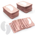 Hydrogel Eye Patches for Eyelash Extensions – 50 Pairs | 3-Layer Under Eye Pads | Lint-Free | 5 Colors