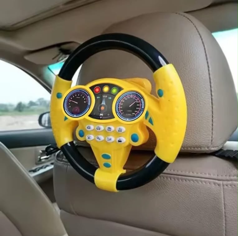 🚗 Kids Car Steering Wheel Toy | Real Driving Fun for Kids 😍