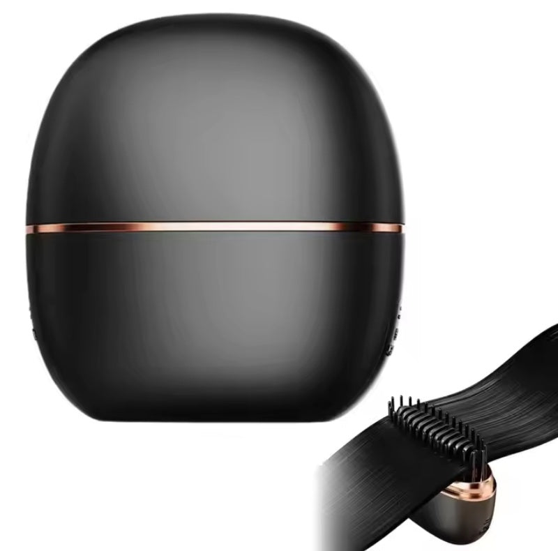 Portable Wireless Hair Straightener Brush – Mini USB Rechargeable Hair Comb for Smooth & Silky Hair