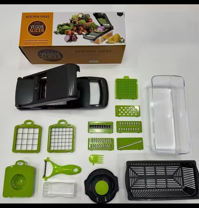 Multifunction Vegetable Chopper & Slicer with Storage Container