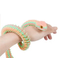 3D Printed Snake Action Figure in Egg – Flexible Jointed Fidget Toy