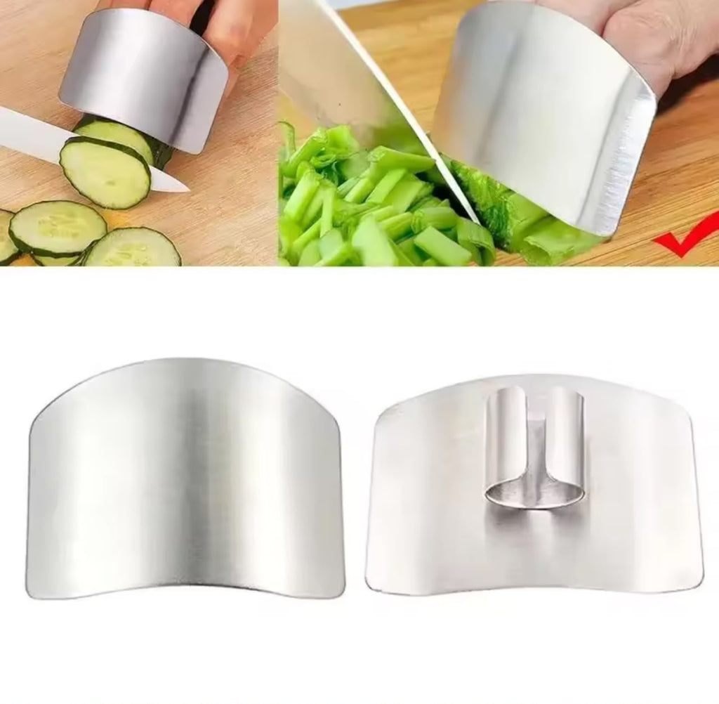 Stainless Steel Finger Protector – Kitchen Knife Cutting Safety Guard