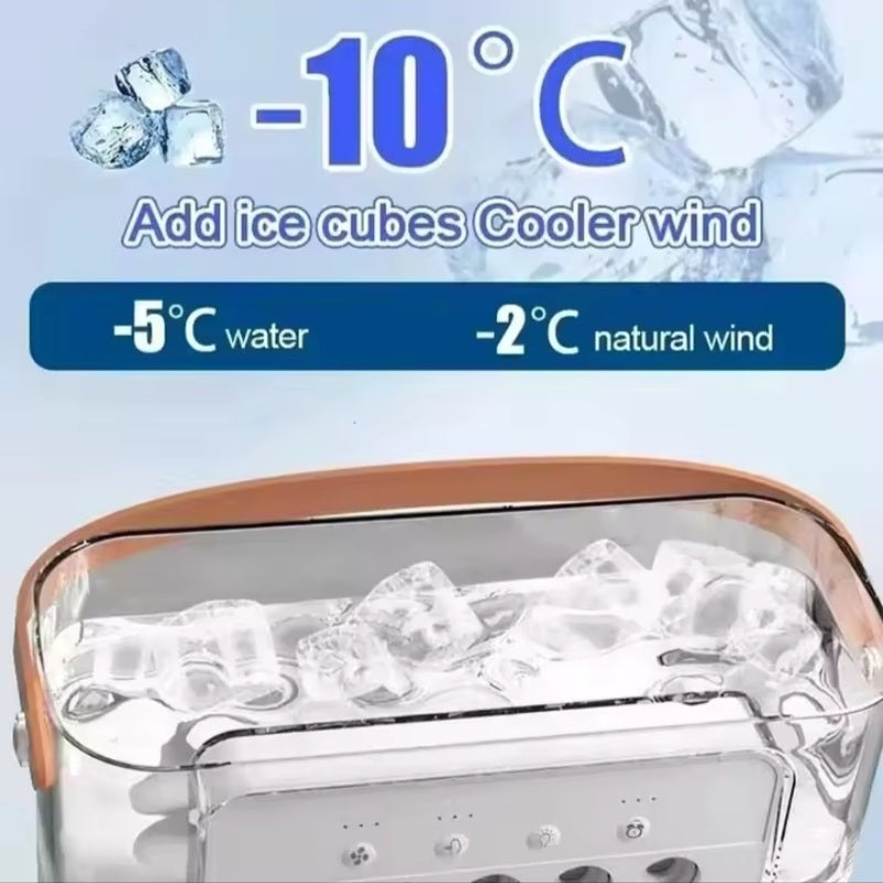 Portable USB Air Cooler Fan With Water Mist Spray ❄️💨 Mini Cooling Fan For Home & Office