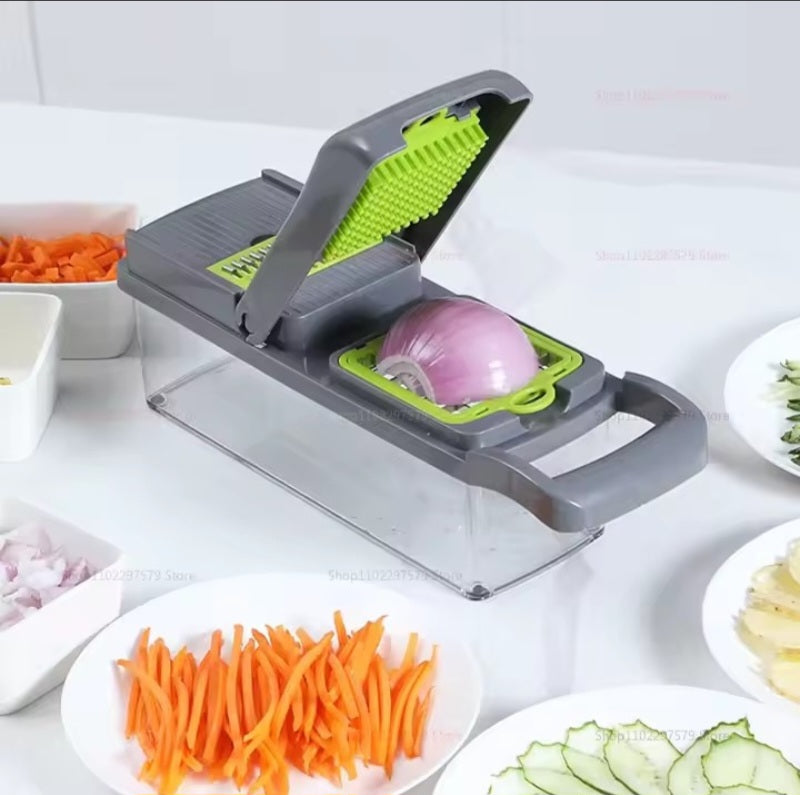 Multifunction Vegetable Chopper & Slicer with Storage Container