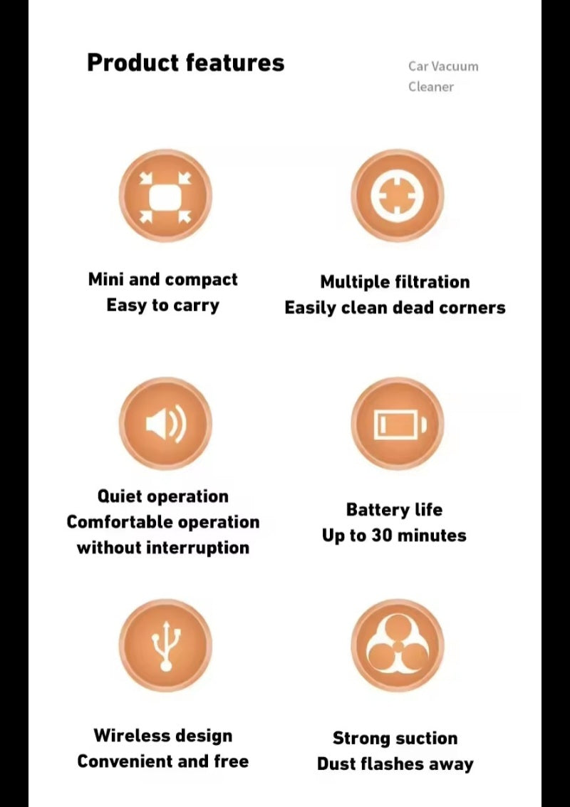 Car Vacuum Cleaner 2900000 Pa 4 In1 Powerful Clean Machine Wireless Blowing Suction Portable Vacuum Cleaner household 2026