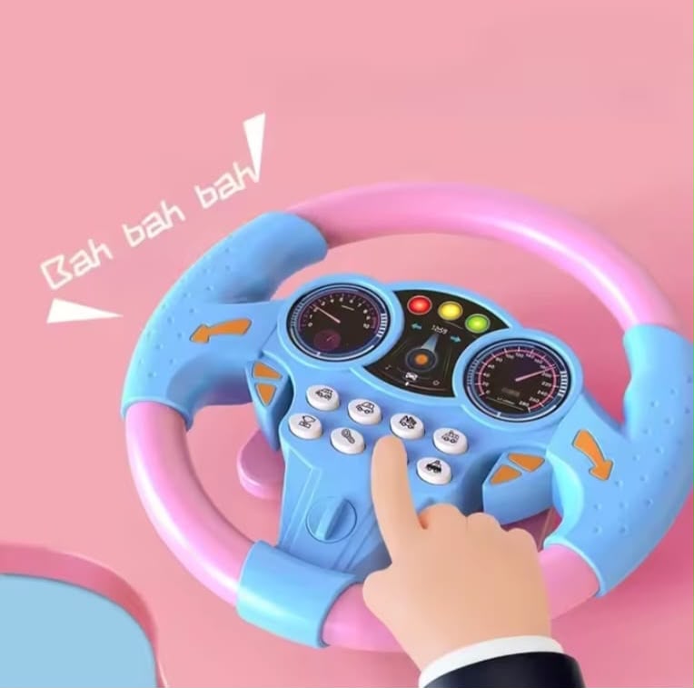 🚗 Kids Car Steering Wheel Toy | Real Driving Fun for Kids 😍
