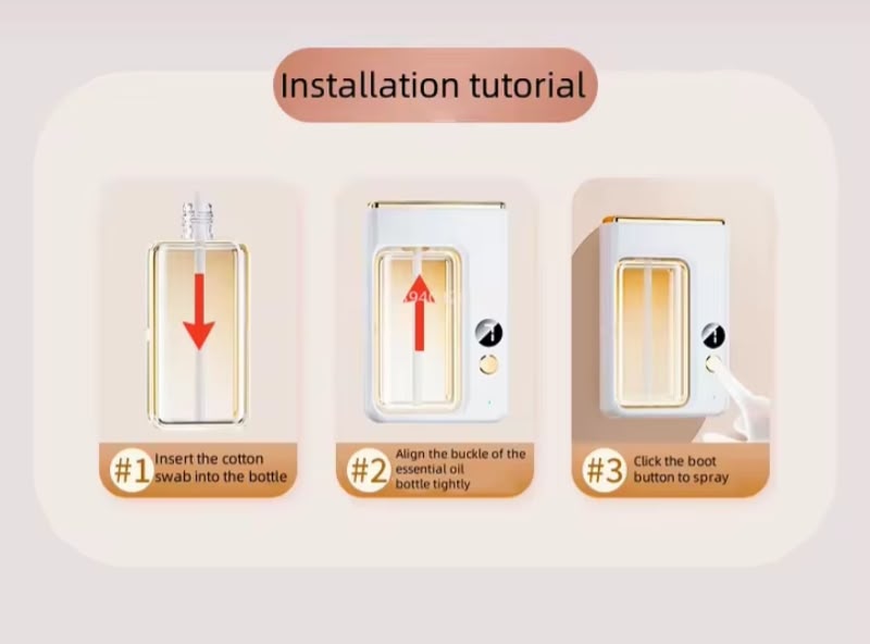 Luxury Wall-Mount Aroma Diffuser – Smart Air Freshener