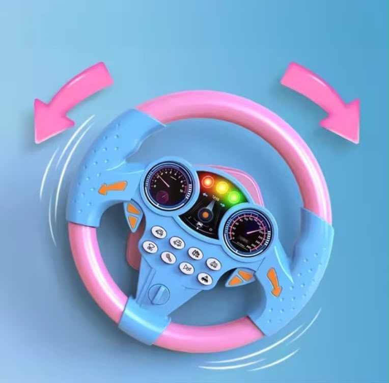 🚗 Kids Car Steering Wheel Toy | Real Driving Fun for Kids 😍