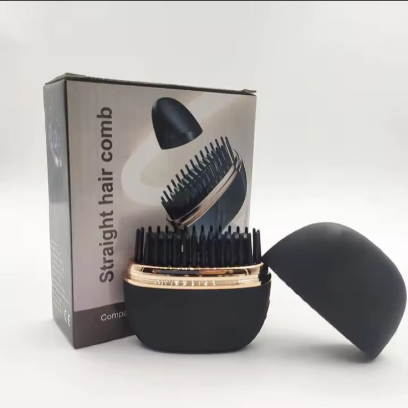 Portable Wireless Hair Straightener Brush – Mini USB Rechargeable Hair Comb for Smooth & Silky Hair