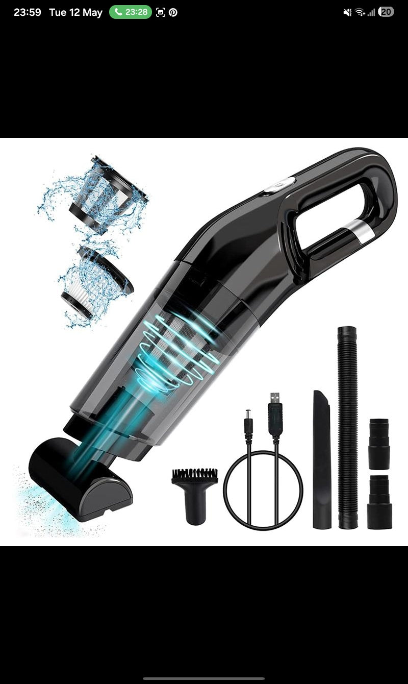 Car Vacuum Cleaner 2900000 Pa 4 In1 Powerful Clean Machine Wireless Blowing Suction Portable Vacuum Cleaner household 2026