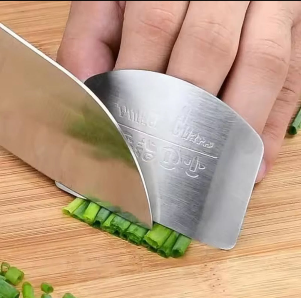 Stainless Steel Finger Protector – Kitchen Knife Cutting Safety Guard