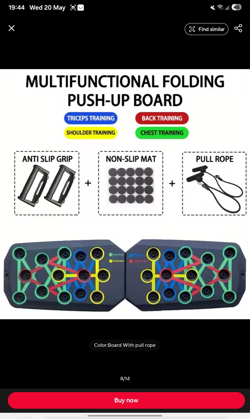 Foldable Push-up Board Set