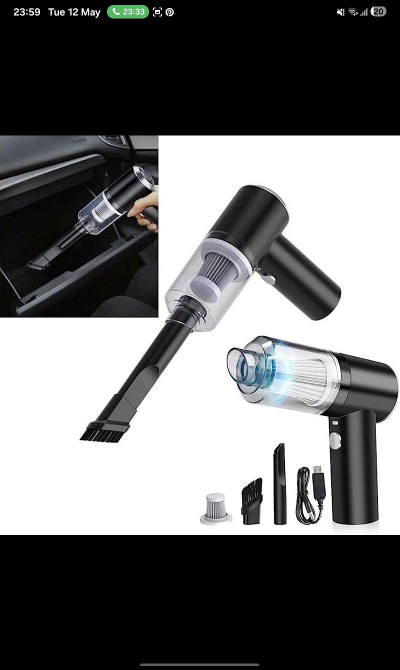 Car Vacuum Cleaner 2900000 Pa 4 In1 Powerful Clean Machine Wireless Blowing Suction Portable Vacuum Cleaner household 2026